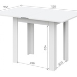 Стол обеденный СО-3 раскладной в Ялте