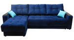Угловой диван Бонд XL средний с накладкой 5 подушек в Ялте