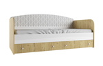 Односпальная кровать с ящиками Сканди ДКД 2000.1 в Ялте